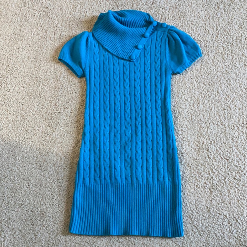 Blue Sweater Dress